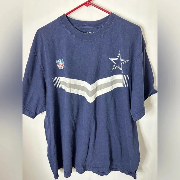 Vintage Cowboys Team Apparel T Shirt Size 2XL Dallas NFL Tee Football Navy White - Picture 1 of 5